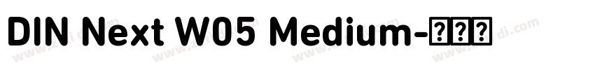 DIN Next W05 Medium字体转换